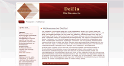 Desktop Screenshot of deifin.com
